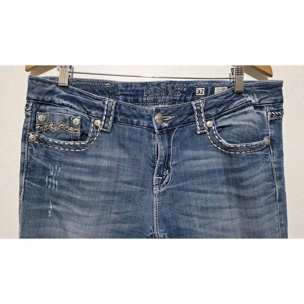 Miss Me Jeans Women Tall 32x36 Easy Boot Cowgirl Western Flare Y2K Bling Country